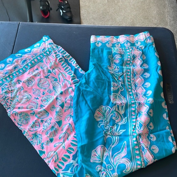Lilly Pulitzer Bal Harbour palazzo pants Sz L - Picture 4 of 8